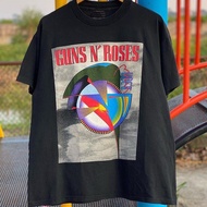 Ready Stock Guns N 'Roses Gun and Rose Rock Band Trendy Men Women Short Sleeve Loose Trendy Short Sleeve T