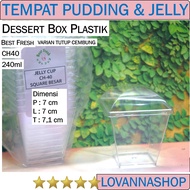 Jelly Cup Box CH41 CH40 Convex Lid Lovannashop Pudding Dessert Box Container CH-40 CH-41 240ml 160ml