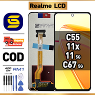 LCD REALME C55/ 11 5G/ 11x 5G/ C67 5G Compatible For Glass Original Touch Screen Digitizer