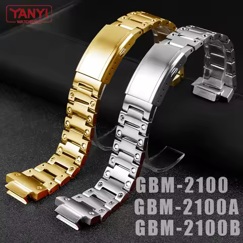 Stainless Steel Watchband for casio gshock GBM-2100 GBM2100 GBM-2100A-2BPR GBM-2100B GM-2100 watch b