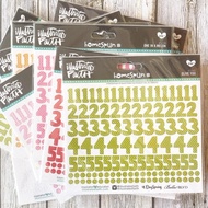 Illustrated Faith 6x12 Homespun Cardstock Number Stickers