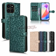 Honor X6A Case Flip Polka Dot PU Leather Wallet Card Slot Phone Cover Honor X6A X6S X6 X8 X8A X9A Ho