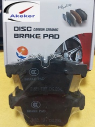 D1821 32287446 Set Rear Cabon Ceramic Brake Pads For Land Rover Jaguar XF Volvo C40 EC40 EX40 S60 V6