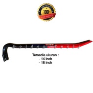 Linggis Crowbar ABUS pencabut paku besi polos Ukuran 14 inch & 18 inch - Victorious21