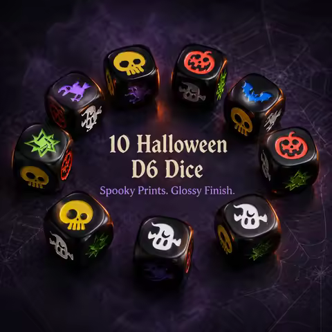 DND Dice D6 Polyhedral Dice for D&D RPG MTG Table Games. Perfect for Fantasy Role-Playing AdventureT
