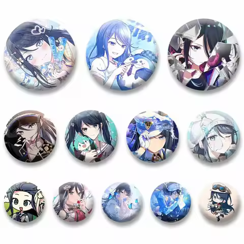 Virtual Band Leo/need Hoshino Ichika Enamel Pins Game PJSK Round Brooches Fashion Jewelry Badge Clot