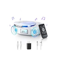 Portable CD Player FELEMAN CD Player Built-in Bluetooth Speaker 2000mAh Rechargeable Battery CD Ra