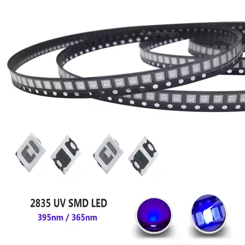 2835 3528 SMD UV Purple Light chip lamps ltraviolet 0.5W 0.2W 395nm 365nm LED Light Emitting Diode L