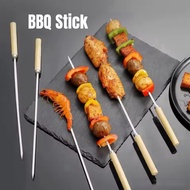 BBQ Stick Skewer Reusable Barbecue Skewer Stainless Steel Grilling Kebab Stick Grill Stick BBQ Tools