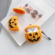 AirPod Earpod Apple 1 2 1/2 Airpods Earpods Case Earphone Halloween Pumpkin Monster Case