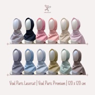 VOAL PARIS LASERCUT PREMIUM / Hijab Segi Empat / Krudung Finishing /