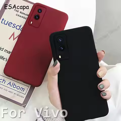 Soft Sandstone Silicone Case For Vivo Y71T 5G T1X V21E Y73 Y51 Y31 2021 Y53S Matte Bumper Anti-fall 