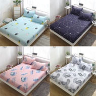 Queen Size /King Size /Single Size Fitted Bedsheet / Cadar TILAM with Mattress Cover