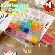 BALSA Perler Beads, Heat Press Handmade Pearlescent Perler Bead,  2.6mm 23 Colors Handmade DIY Perle