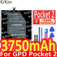 3750mAh KiKiss Powerful Baery For GPD Pocket 2 Pocket2 Handheld Gaming Laptop GamePad 7.6V 624284-2S