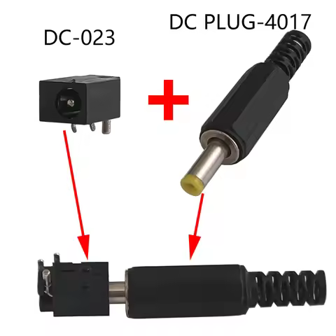 10PCS DC-023 Female DC Connector O.D. 4.0 x 1.7mm DC Power Plug Socket DC Connector Mounting On PCB 