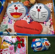 ของขวัญ เซอร์ไพรส์ Doraemon โดเรม่อนยิ้ม+อ้าปาก 7นิ้ว  (รวม2ตัว) ลิขสิทธิ์แท้ 100% ของขวัญเปิดฝา ของ