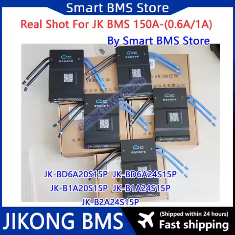 Active Balance JiKong JK BMS 150A 8s 12s 20s 24v 48v B2A 150 200Amp Lifepo4 BD6A20S15P BD6A24S15P B1