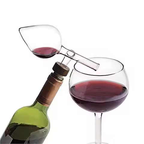 Wine Aerator Pourer in Bottle Red Wine Quick Decanter Glass Wine Aerator Wine Gifts for Birthday Gat