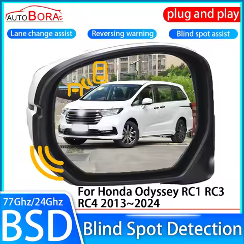 ZhuCamX Car Blind Spot Detection System BSD Sensor Drive Rear Mirror Monitoring for Honda Odyssey RC