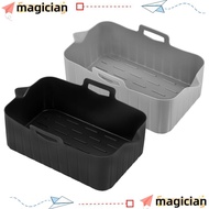 MAGICIAN Air Fryer Basket, Reusable Silicone Air Fryer Baking Tray, Rectangle Silicone Air Fryer Lin