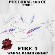 LOKAL Local PCX 150 Striping - sticker sticker list Variation Transparent UV PCX 150 PCX Local 150 FIRE 1