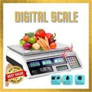 40kg Electronic Digital Price Computing Rechargeable Supermarket Counting Scale Penimbang Harga Timb