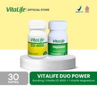 [BUNDLE] Vitalife Magnesium Bisglycinate and D3 4000 IU @30 Capsules - 2 Bottles