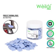 WEILAI TE-P1 Thermal Pad Pre-Cut Silicone 12x12x1.5mm 100pcs Original Electronic Cooler CPU GPU Moth