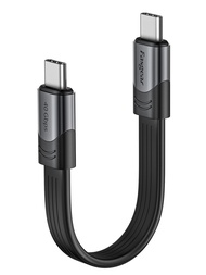 Fasgear USB 4ケーブル： 15cm Thunderbolt 4ケーブル Thunderbolt 3ケーブル 100W充電 40Gbpsデータ転送対応 Mac-book Pro i-Pad 