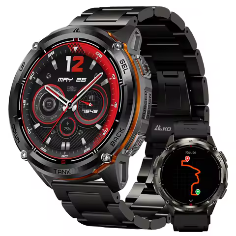 KOSPET TANK T3 Ultra 2 GPS Smart Watches Men Compass Altimeter Barometric 5ATM IP69K Waterproof AMOL