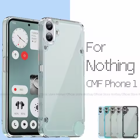 For Nothing CMF Phone 1 Case Nothing CMF Phone 1 Cover Luxury Clear PC + TPU Shockproof Phone Back C