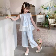 新款时尚女童套装夏薄款2025新款洋气童装小女孩网红炸街夏装儿童夏7.28