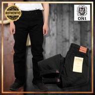 ONI Denim ONI-288ZR-BKBK 20oz Secret Black Regular Straight Jeans [Direct from Japan]