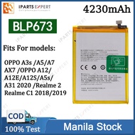 IPARTSEXPERT BLP673 Battery For OPPO A3s / A5/A7/AX7 /OPPO A12 /A12E/A12S/A5s/A31 2020/Realme C1 201