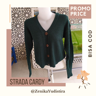 Strada Cardy / zenika yudistira / Willy Cardy / Crop Cardy / Cardy Crop Button / Cardigan Rajut Oute
