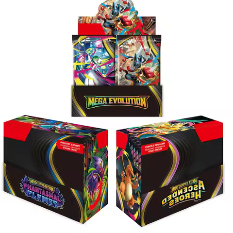 New English 360 Pokémon Trading Card Game MEGA Evolution Phantasmal Flames Collectible Cards Pokémon