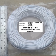 Awg18 awg 18 copper stranded cable 0.75 white 50 m roll package
