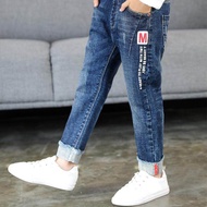 IENENS 5-13 Years Young Boy Casual Clothes Trousers Boys Slim Straight Jeans Kids Baby Children Fash