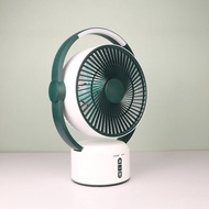 New USB portable table fan 9 inch rechargeable outdoor fan with LED light indoor air circulator fan