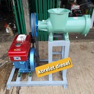 mesin Giling Daging Mahkota No62 + mesin diesel R180 8HP