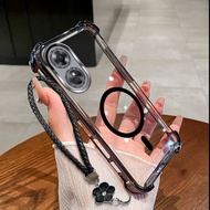 Suitable For OPPO A17 A17K A97 5G Phone Case New style strong magnetic coil phone case lanyard SJ10