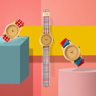 Woodka Classic Watch & Classic Canvas Strap Unisex analog watch