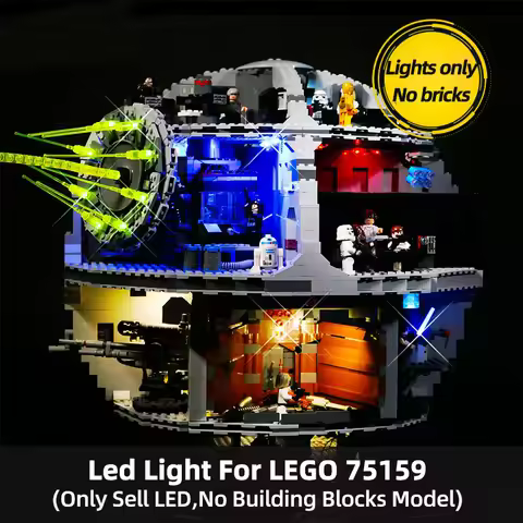 Building Blocks LED Light Kit Compatible for LEGO Death Star Wars Harry Potter Mercedes F1 Technic 7