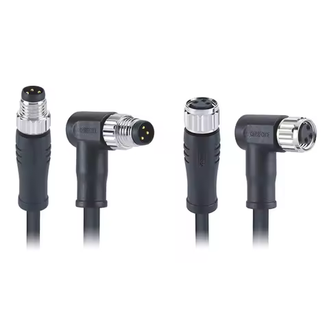 M8 Connector a Code Male Female 3 4 5 6 8 Pin Cable Connector M8 IP67 Waterproof Sensor Circular Con