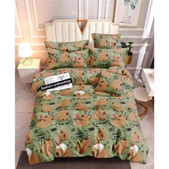 Capybara Happy time 3in1 Premium Canadian cotton bedsheet Fully garterized bedsheets