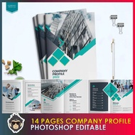 14 Pages Company Profile Adobe Indesign Editable