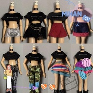 MIHAN Doll Dresses Clothes, Kids Toys Fashion Doll Outfit Skirt,  Casual Wears DIY Accessories Cute 