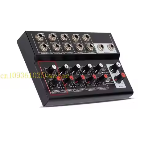 10 Channel Mixing Console Digital Sound Mixer Stereo Mixer Sound for Karaoke Recording DJ Networking