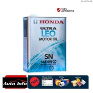 08217-99974 Honda Ultra LEO 0W20 fully synthetic engine oil (4L)